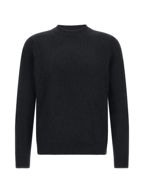 Zanone ribbed-knit virgin-wool sweater Blue 810234ZN274
