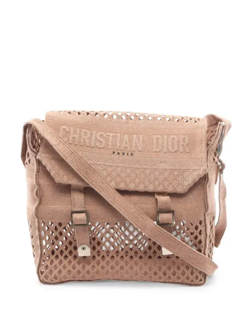 Christian Dior Pre-Owned 2010s DiorCamp mesh shoulder bag Neutrals 1091779