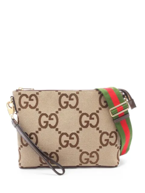 Gucci Pre-Owned 2010s Jumbo-GG messenger bag Neutrals 1092173