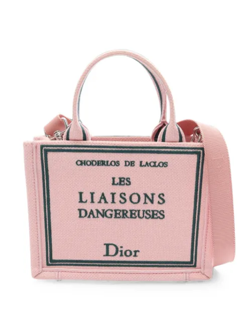 Christian Dior Pre-Owned 2010s Book Tote canvas tote bag Pink 1091756