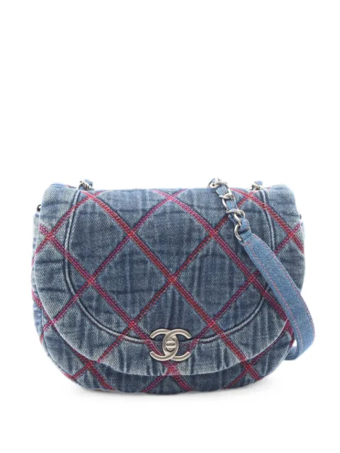 CHANEL Pre-Owned 2021 Matelasse flap shoulder bag Blue 1089844XH5K399C