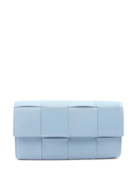 Bottega Veneta Pre-Owned 2010s Cassette Intrecciato wallet Blue 1091693