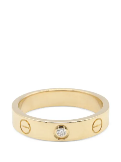 Cartier 2010s Love diamond-embellishment ring Gold 1090161KXK676