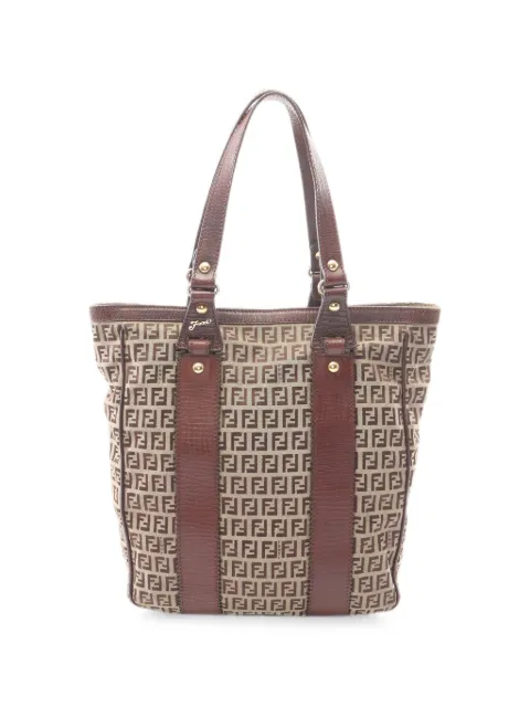 Fendi Pre-Owned 2010s Zucchino canvas tote bag Neutrals 1090215