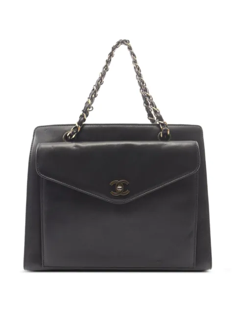 CHANEL Pre-Owned 1997-1999 CC turn-lock shoulder bag Black 10898595175711
