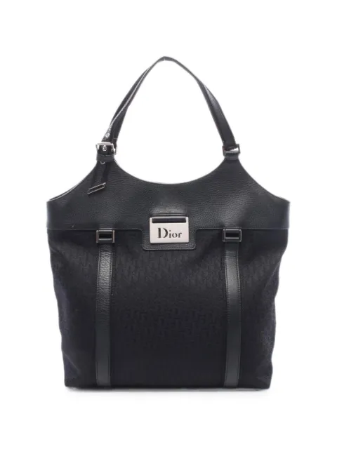 Christian Dior Pre-Owned 2010s Trotter Street Chic tote bag Black 1089912