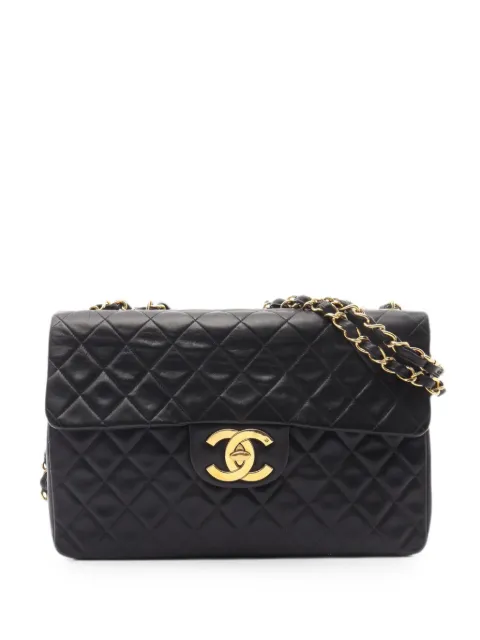 CHANEL Pre-Owned 1994-1996 Deca matlassé chain shoulder bag Black 10906723115770