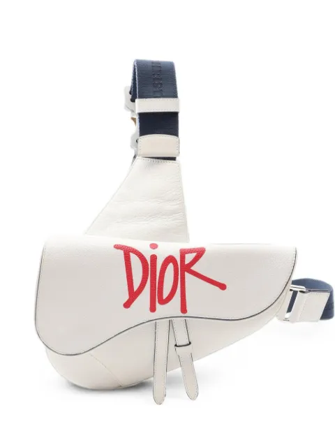 Christian Dior Pre-Owned Saddle cross body bag White 1090357
