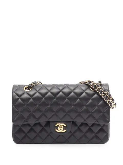 CHANEL Pre-Owned 2020-2021 Matelassé Double Flap shoulder bag Black 109213930788239