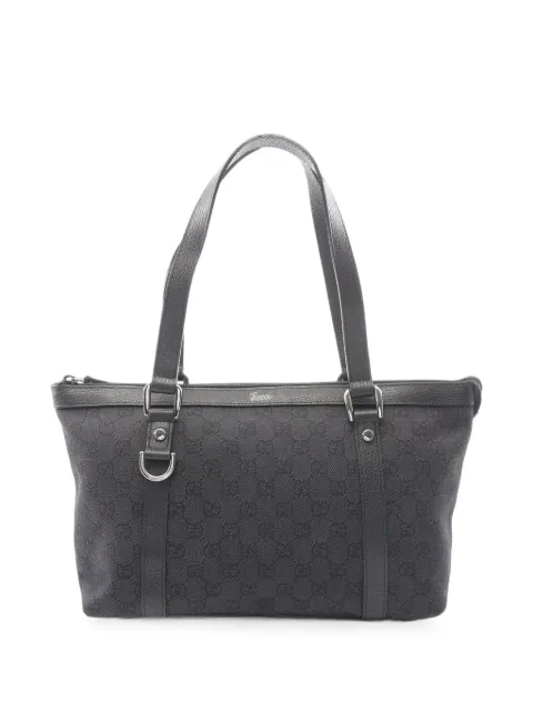 Gucci Pre-Owned 2010s Abby GG canvas tote bag Black 1090379