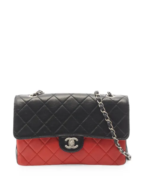 CHANEL Pre-Owned 2000-2002 Matelassé bicolor shoulder bag Black 10916136313182