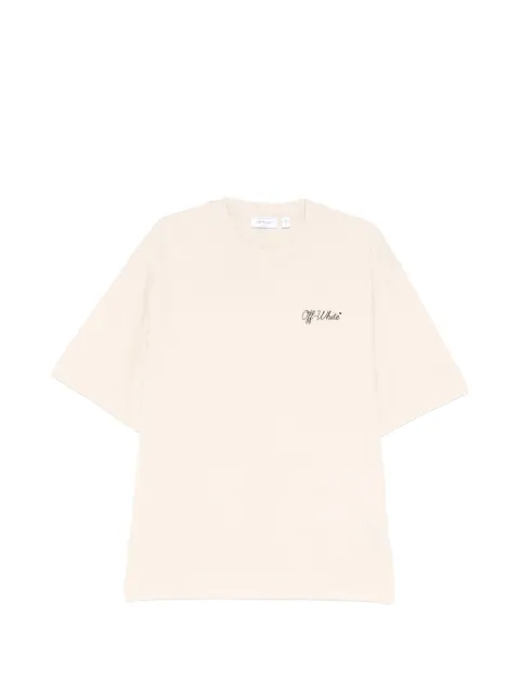 Off-White script skate tee Neutrals OMAA120S26JER01D2070
