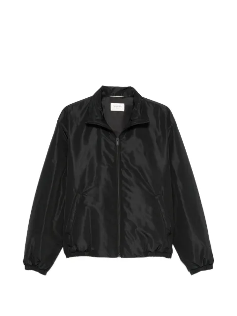 Saint Laurent Cassandre windbreaker in taffeta Black 875387Y1O05