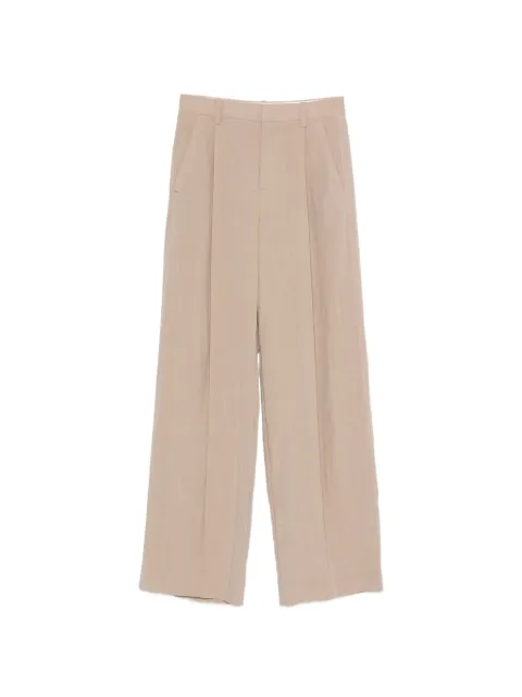 Vince pleated wide-leg trousers Neutrals V206122517