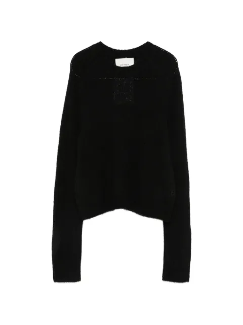 Lisa Yang Solene crew-neck long-sleeve sweater Black 2026021