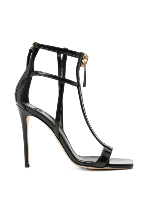 Elisabetta Franchi zip-detail cage sandals Black SA48L66E2