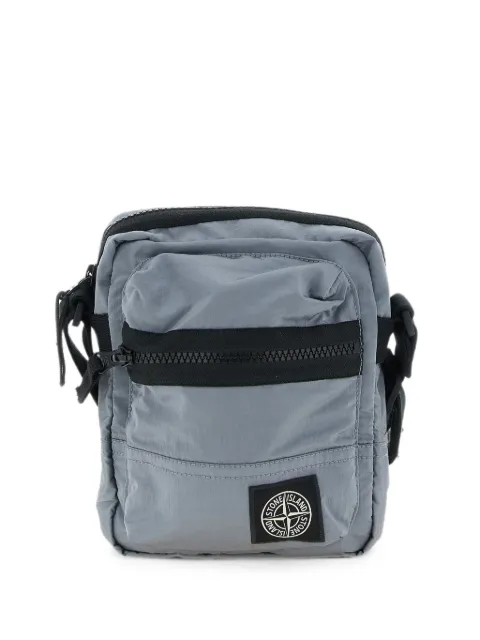 Stone Island logo-patch cross body bag Grey L2S159200015S0251