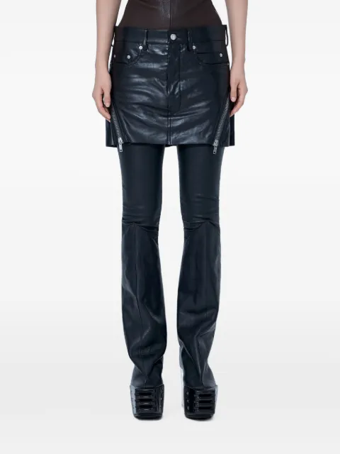 Rick Owens Bolan Banana zip-detail mini skirt Black RP02F5362LBY09