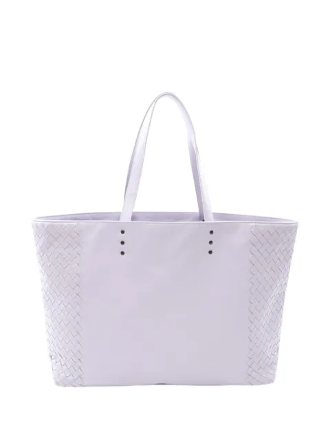 Bottega Veneta Pre-Owned 2000-2010 Intrecciato Trimmed Nappa tote bag Purple SH1RRRW6HQIX8ZHW