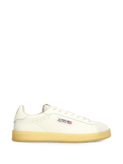 Autry logo-patch lace-up sneakers White ADLMFD01