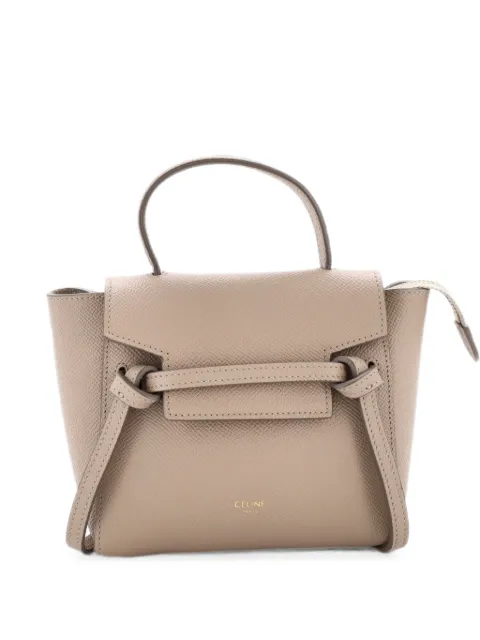 Celine Pre-Owned Belt Bag Textured Leather Pico shoulder bag Neutrals GNB26522NTMXK41G
