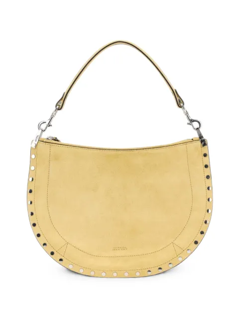 ISABEL MARANT Oskan Soft stud-embellished shoulder bag Yellow BF0066FAB2C03M
