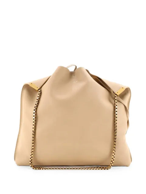 Saint Laurent Pre-Owned Suzanne Leather Medium hobo bag Neutrals F6JJ65NY2K6TASGT