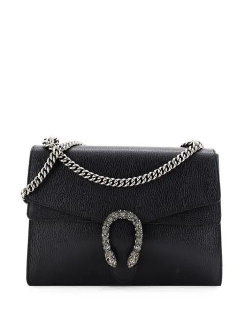 Gucci Pre-Owned Dionysus Bag Leather Medium shoulder bag Black E5XRYL11MVDZ6Z22
