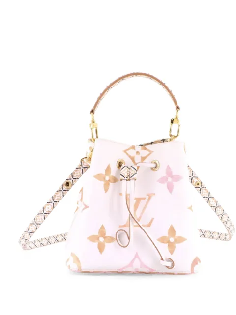 Louis Vuitton Pre-Owned NeoNoe Handbag By The Pool Monogram Watercolor Giant BB bucket bag White RLRBOJV7L7NCV5CX