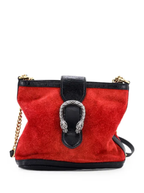 Gucci Pre-Owned Dionysus Suede Medium bucket bag Red PTBEZ32661V2D8DO