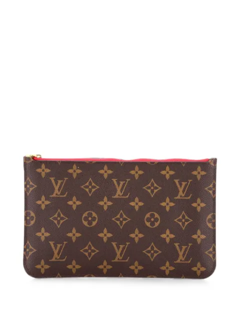 Louis Vuitton Pre-Owned Neverfull Pochette Monogram Canvas Large pouch Brown 7VK3QEFETB7B9X0E