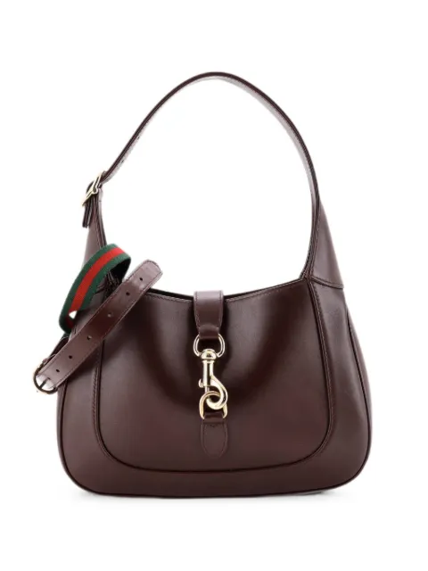 Gucci Pre-Owned Jackie 1961 Leather Small hobo bag Brown 6VQKH68FDO6EGNK8