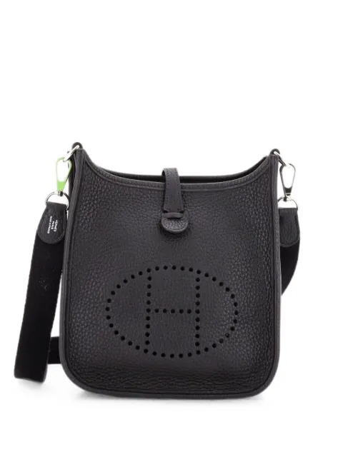 Hermès Pre-Owned Evelyne Bag Gen III Clemence TPM crossbody bag Black 4V0MN9DA1W0LO6V7