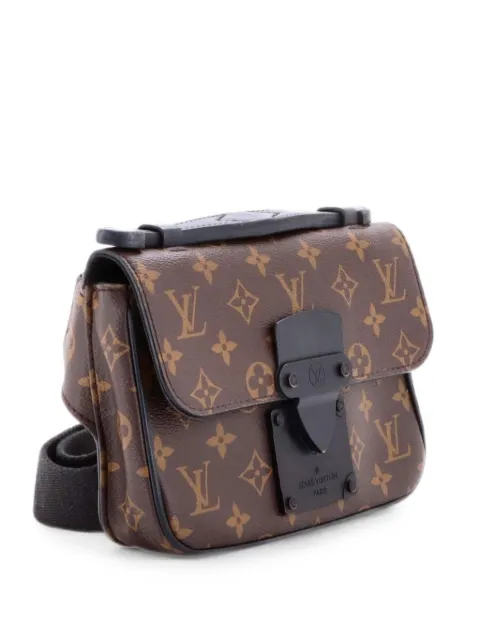 Louis Vuitton Pre-Owned S Lock Sling Bag Macassar Monogram Canvas belt bag Brown 4ODP8B3DJUCUZOPW