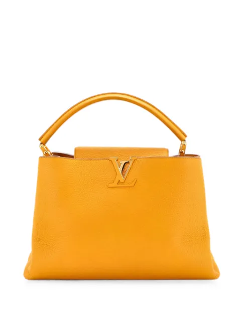 Louis Vuitton Pre-Owned Capucines Bag Leather MM satchel Yellow I1YSJEQ64U8N14P6