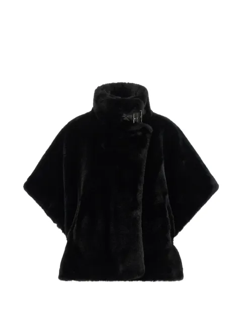 PINKO buckle-fastening high-neck cape Black 107043A3E7