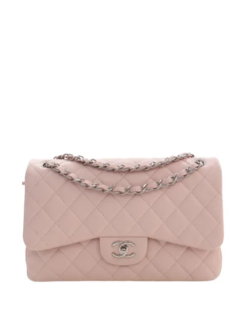 CHANEL Pre-Owned 2013-2014 Jumbo Classic Caviar Double Flap shoulder bag Pink 8NJXARKA6LSSGEW7