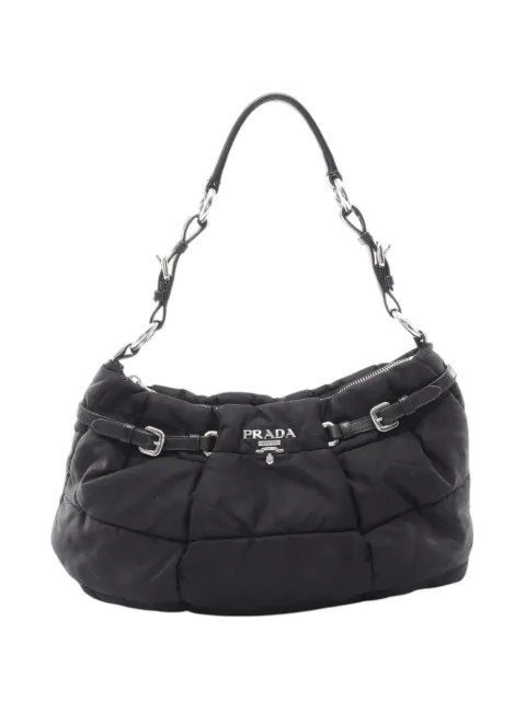 Prada Pre-Owned 2010-2026 Impuntu Tessuto shoulder bag Black POIDWF0EJ1SA9GOS