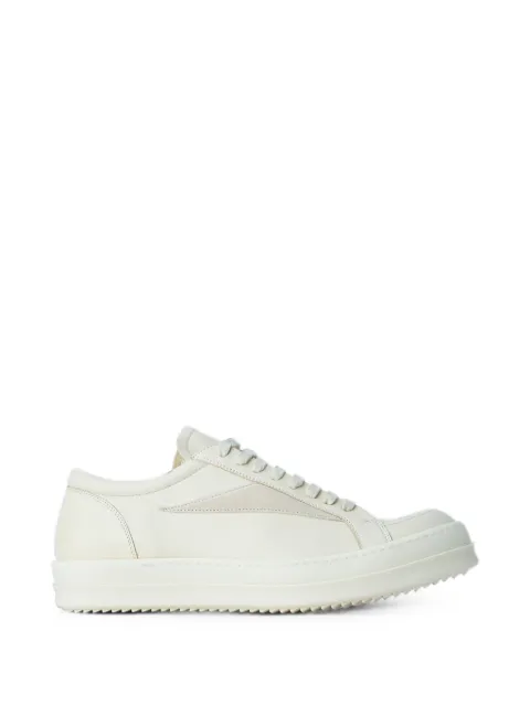 Rick Owens Retro lace-up leather sneakers Neutrals RU02F4897LCOLVS