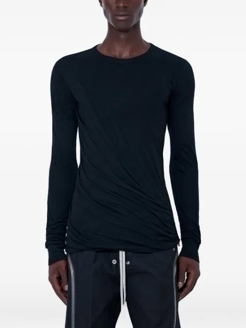 Rick Owens long-sleeve fitted T-shirt Black RU02F4257UCDB