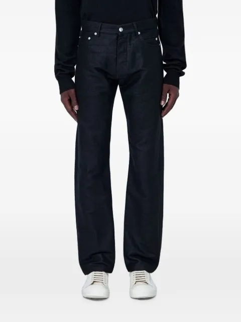 Rick Owens belt-loop straight-leg jeans Black RU02F4399MOR
