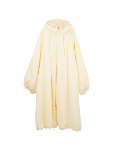 Enföld hooded balloon-sleeve coat Yellow ENFOC130981XRIVX038