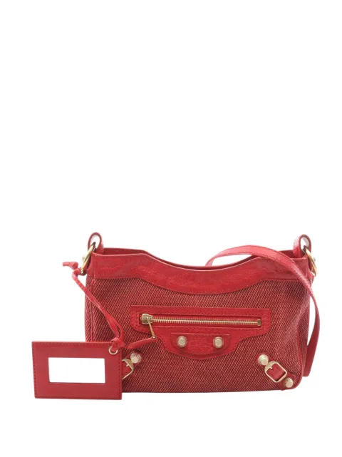 Balenciaga Pre-Owned 2012-2013 Lambskin Motocross Giant 12 Hip crossbody bag Red 73RXTR3L59DZACX7