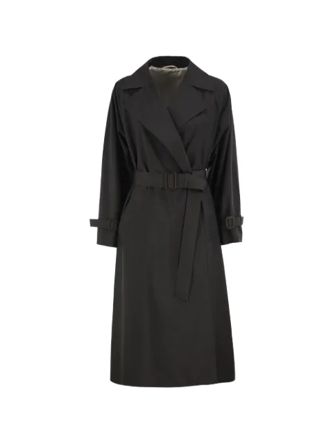 Weekend Max Mara Fatto belted trench coat Black 2625026021600