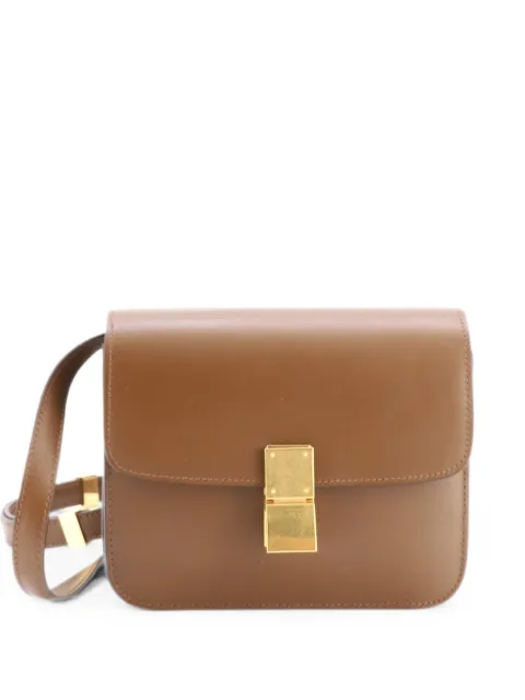 Celine Pre-Owned Classic Box Bag Smooth Leather Teen shoulder bag Brown YTGFMDQ9B13MEV0Y