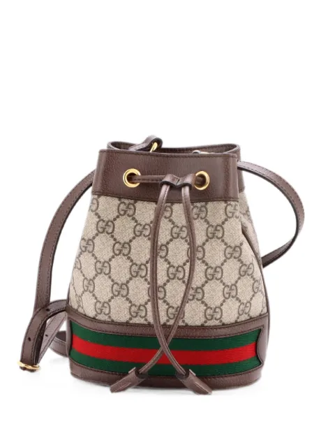 Gucci Pre-Owned Ophidia GG Coated Canvas Mini bucket bag Brown Y403488YE3OANVU1