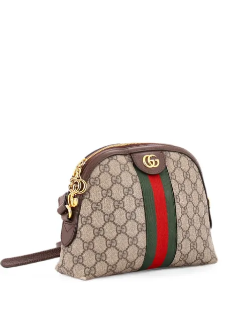 Gucci Pre-Owned Ophidia Dome GG Coated Canvas Small shoulder bag Brown WLJDEVYSK4M1B8TX