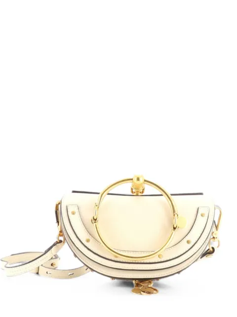 Chloé Pre-Owned Nile Leather Mini crossbody bag White VJ4YBU6K60Z5EIQQ