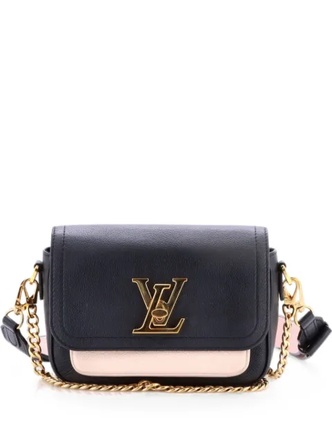 Louis Vuitton Pre-Owned Lockme Tender Handbag Leather crossbody bag Black HF1QRV0B5X4EB1U2