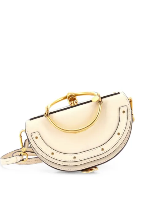 Chloé Pre-Owned Nile Leather Mini crossbody bag Neutrals H4Y7EPI1ML3OY2KZ